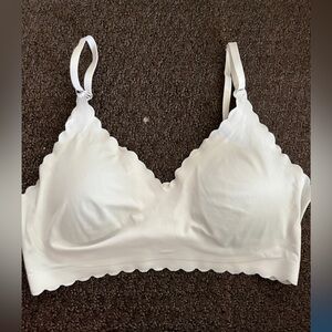White Scalloped Edge Bralette